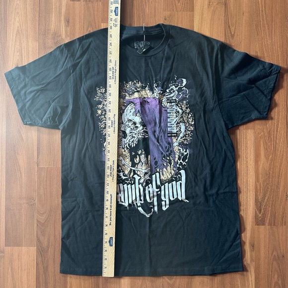 NWT Lamb Of God Hooded Skeleton T-Shirt size Large π Hot Topic - Picture 5 of 7